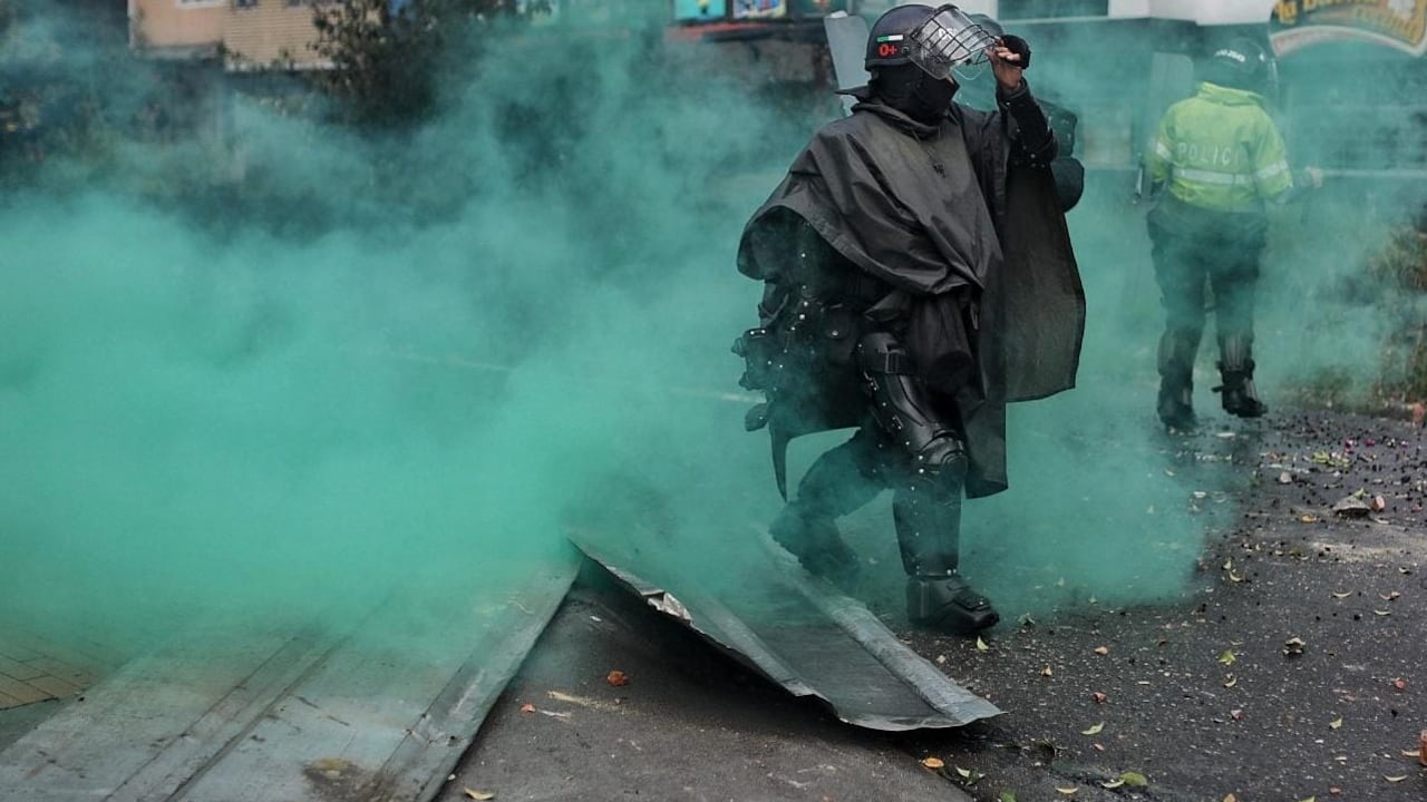 Paro Nacional toma de Bogotá calle 26 carrera 100