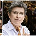 El senador Gustavo Bolívar y la alcaldesa Claudia López.