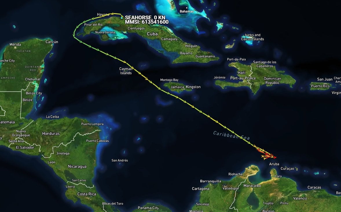 Buque ruso tuvo que dar vuelta mientras se dirigía a Venezuela