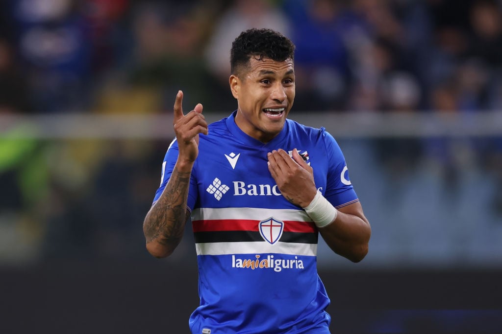 Jeison Murillo con la Sampdoria.