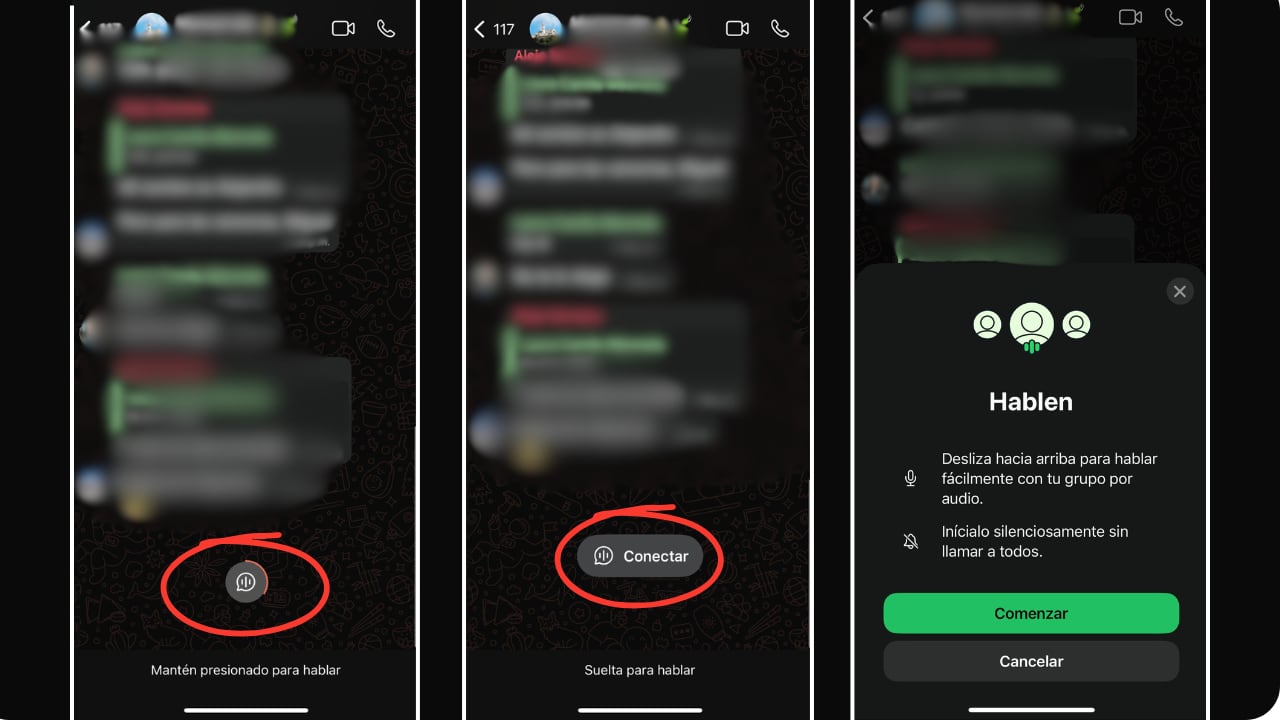 Activar función "Hablo" en WhatsApp