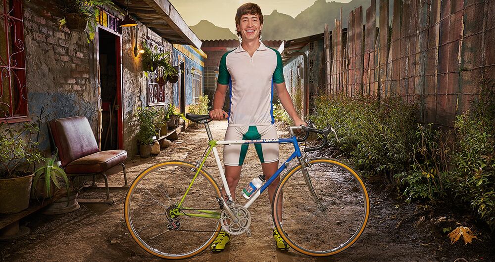 Urrego dice que una de las mayores exigencias del personaje fue el desgaste físico de montar en bicicleta.