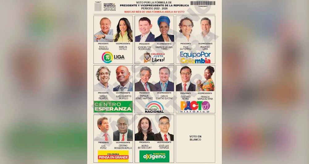 De la primera vuelta sobraron 17.583.608 tarjetas,