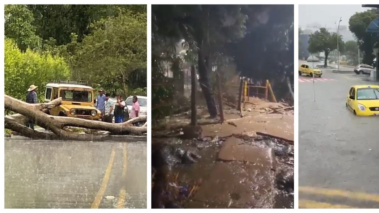 Lluvias en Bucaramanga y Floridablanca, Santander.