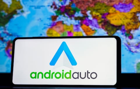 Logo Android Auto logo seen