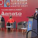 Nicolás García, gobernador de Cundinamarca, durante su intervención en Anato.