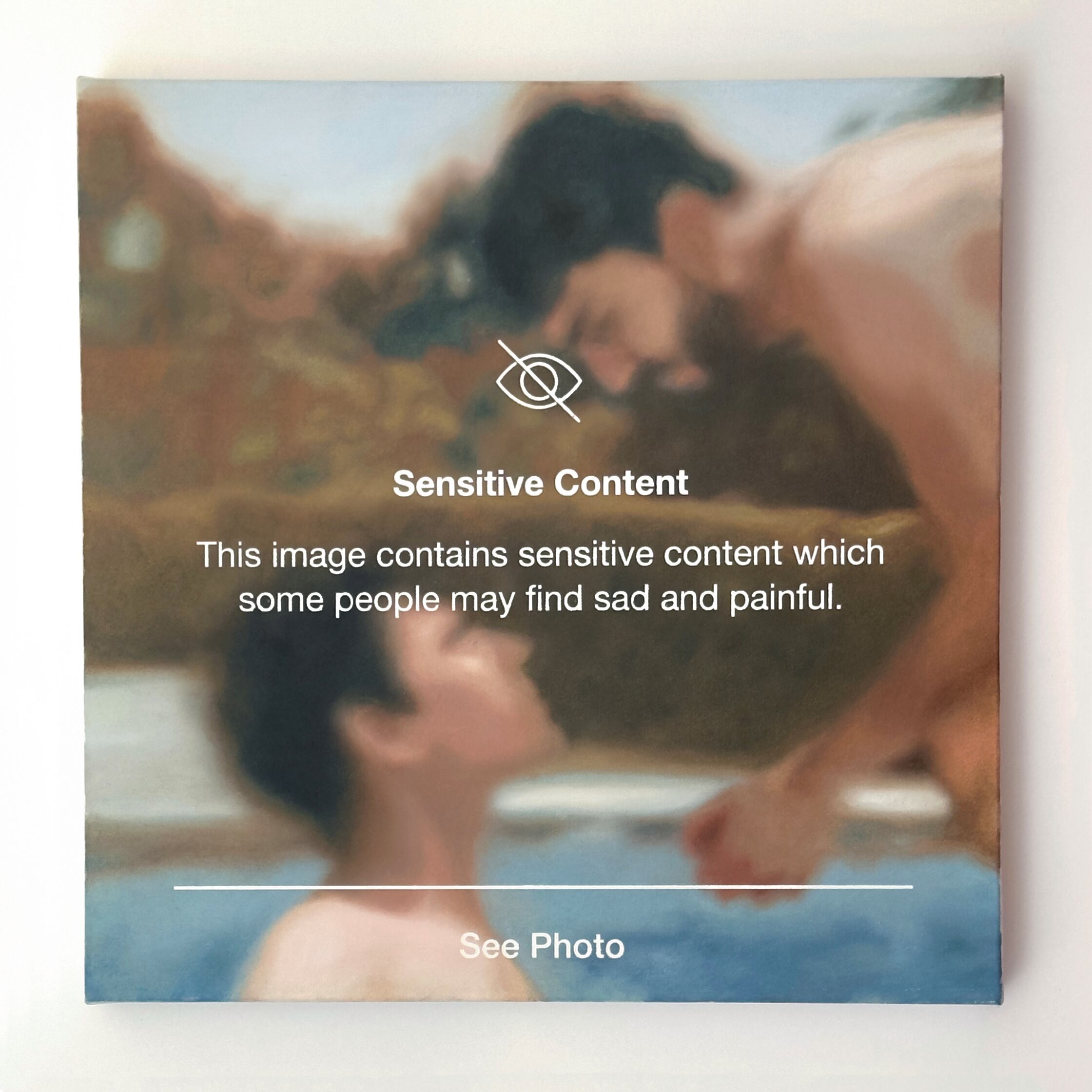 Felipe Lozano
Sensitive Content 3 (Contenido sensible 3), 
2023
Óleo sobre lienzo
50 x 50 cm