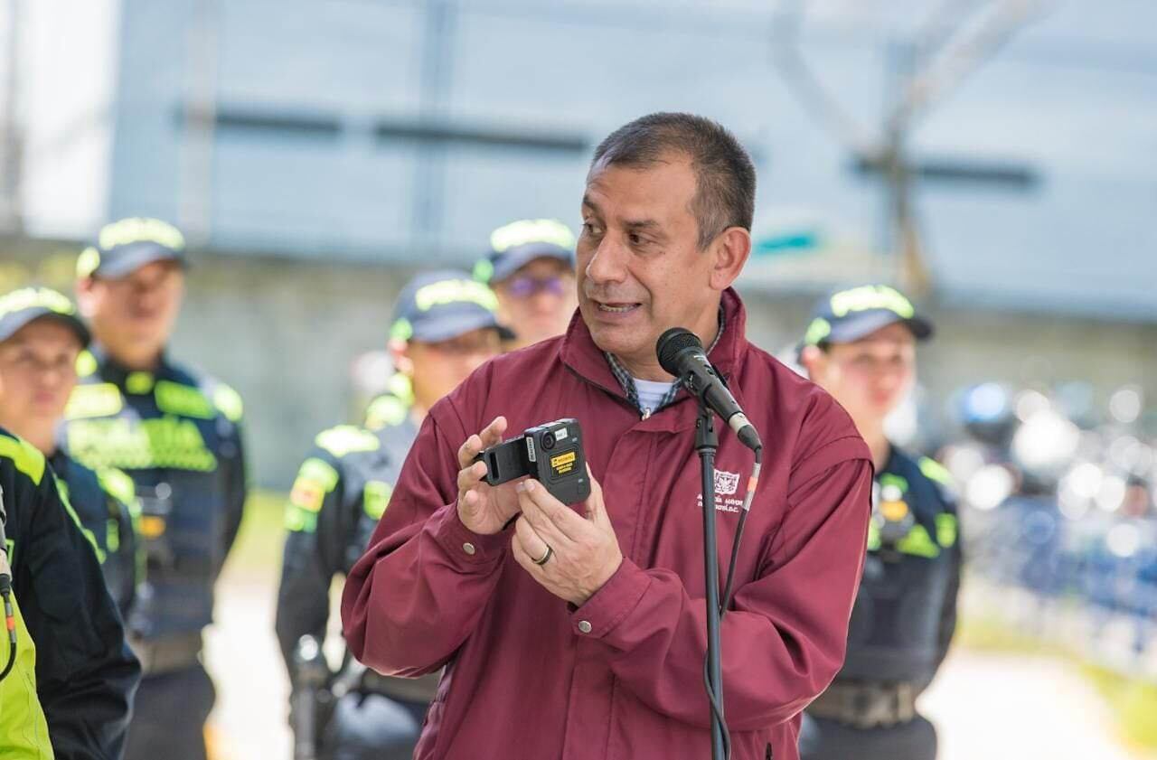 Secretario de Seguridad, Óscar Gómez Heredia.