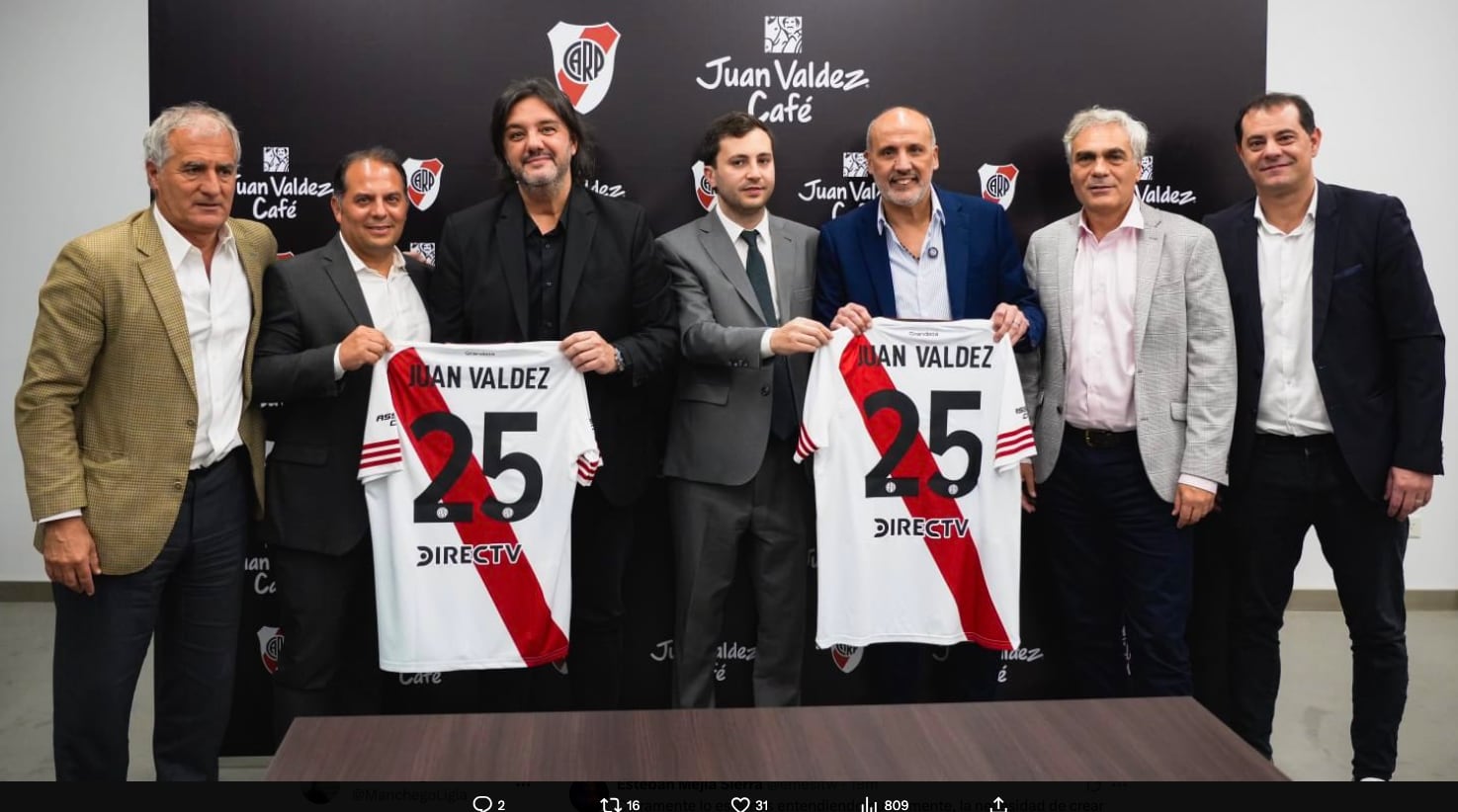 Juan Valdez, patrocinador de River Plate