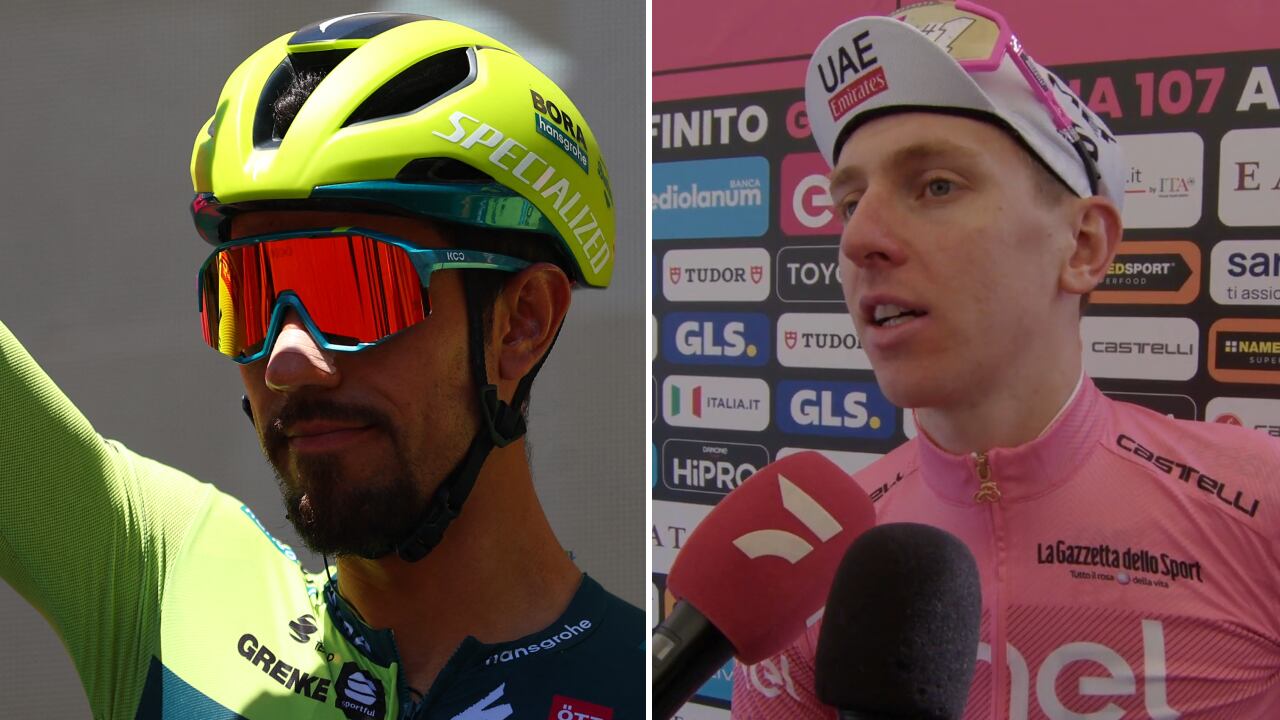 Daniel Felipe Martínez, segundo detrás de Tadej Pogacar en el Giro de Italia 2024