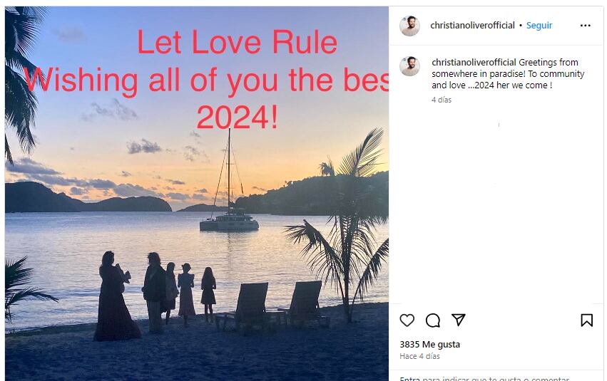 Foto: Instagram @christianoliverofficial