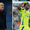 Izq: Stefano Pioli, técnico al servicio del Al-Nassr. / Der: Jhon Durán, atacante colombiano que figura en la liga saudí.