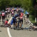 Caída de Buitrago en la etapa 9