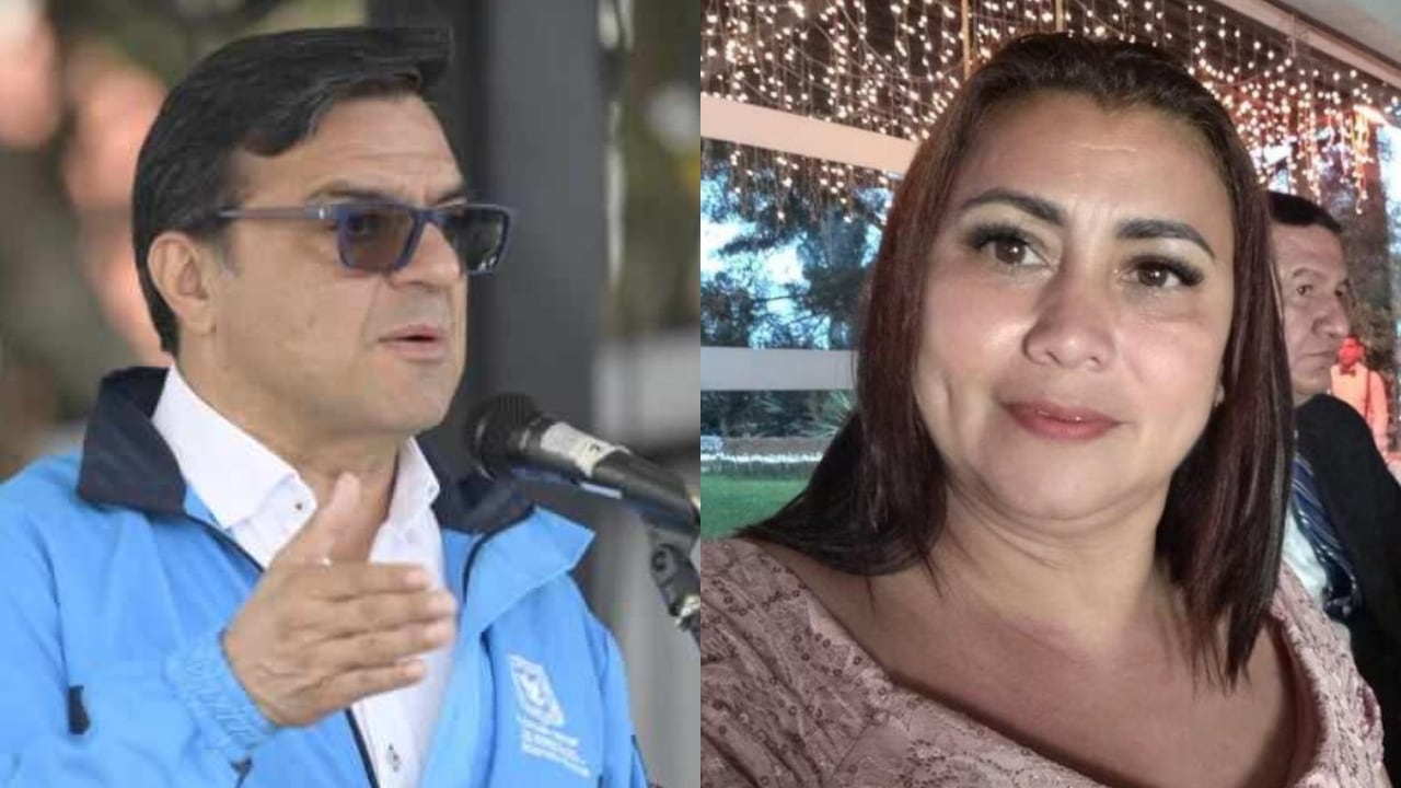 Secretario de Salud, Gerson Bermont, y Yulixa Toloza.