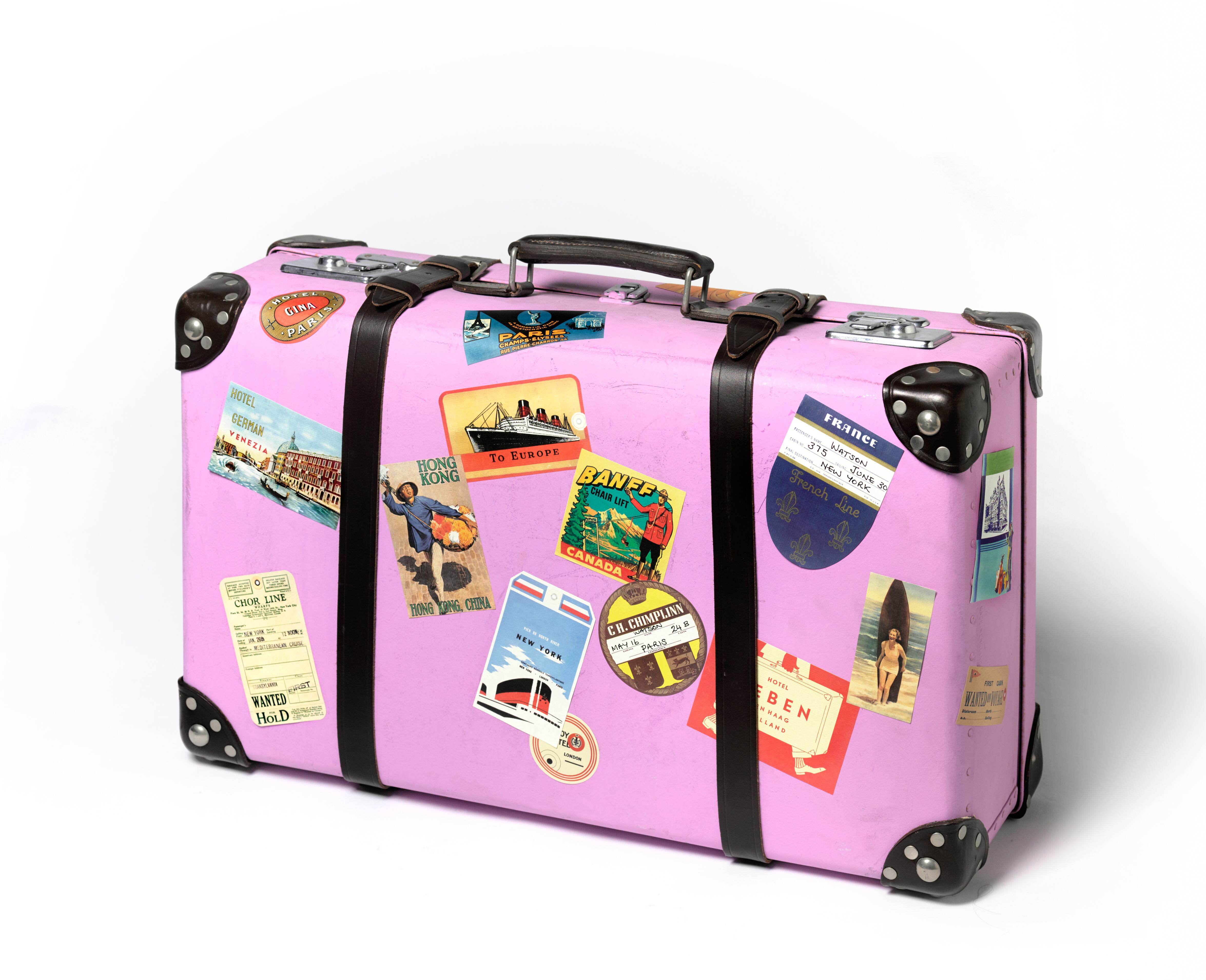 Algunas calcomanías pueden llamar la atención del personal de seguridad de los aeropuertos