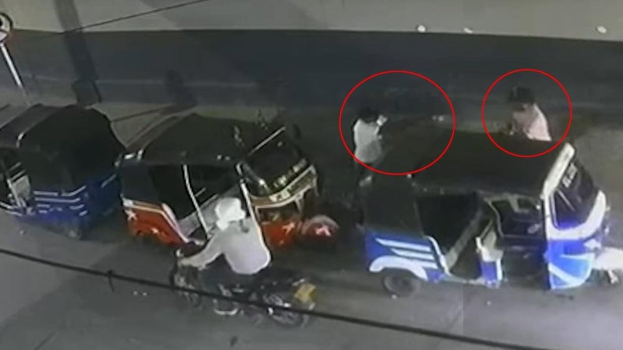 Momento del ataque criminal en el sur de Barranquilla.