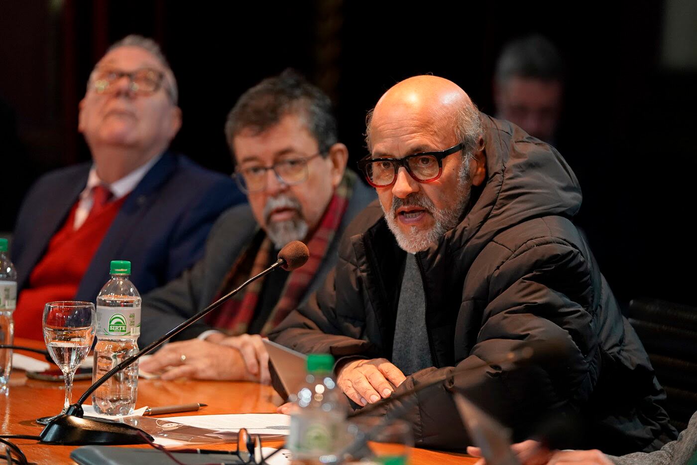 El rector de la UNAL, Leopoldo Múnera Ruiz, durante la 87ª Sesión del Consejo de Rectores de la Asociación de Universidades Grupo Montevideo.