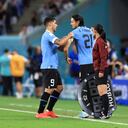 Luis Suárez y Edinson Cavani en el Mundial de Catar 2022