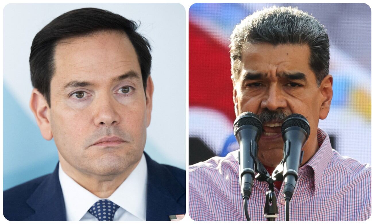 Marco Rubio y Nicolás Maduro