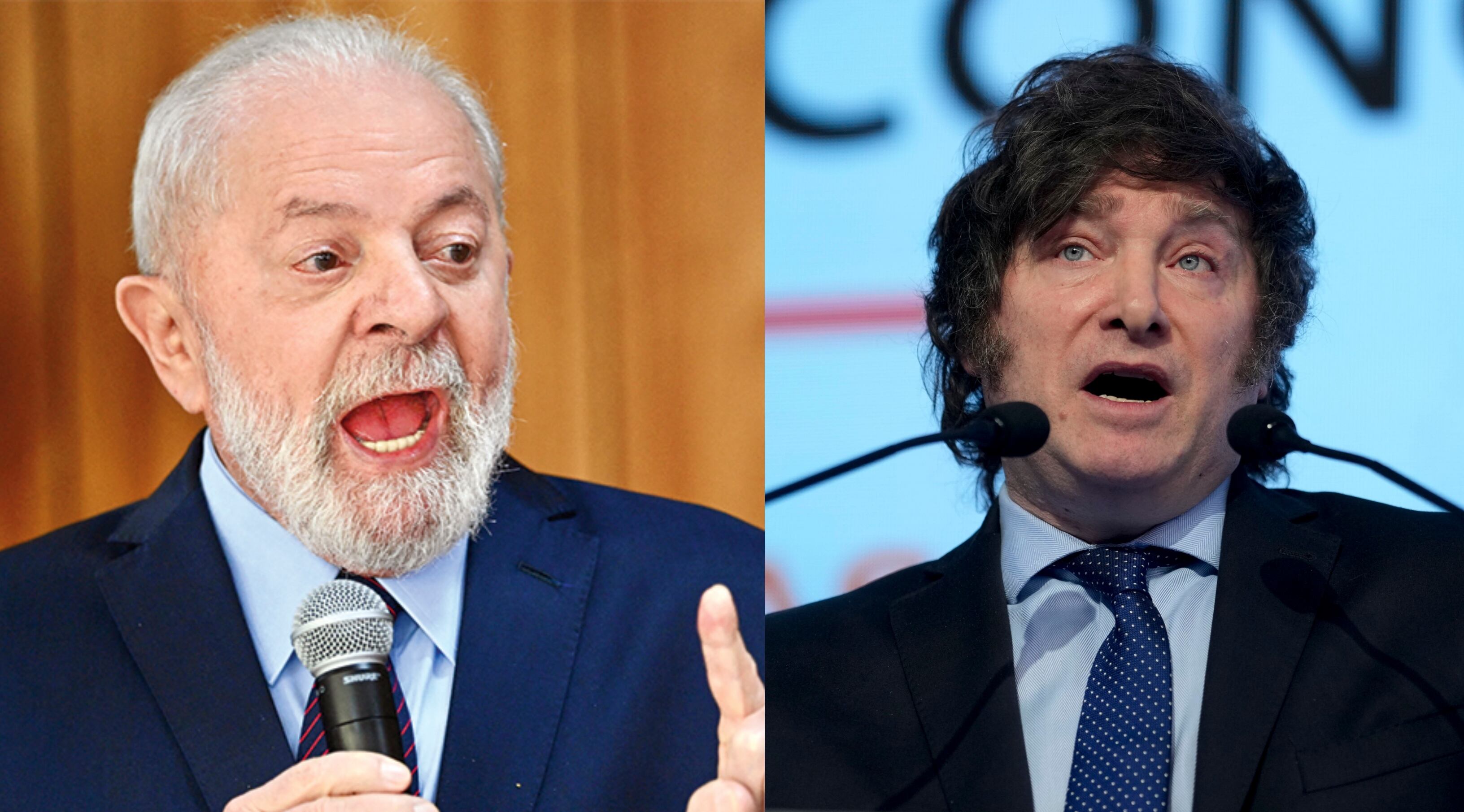 Lula da Silva y Javier Milei