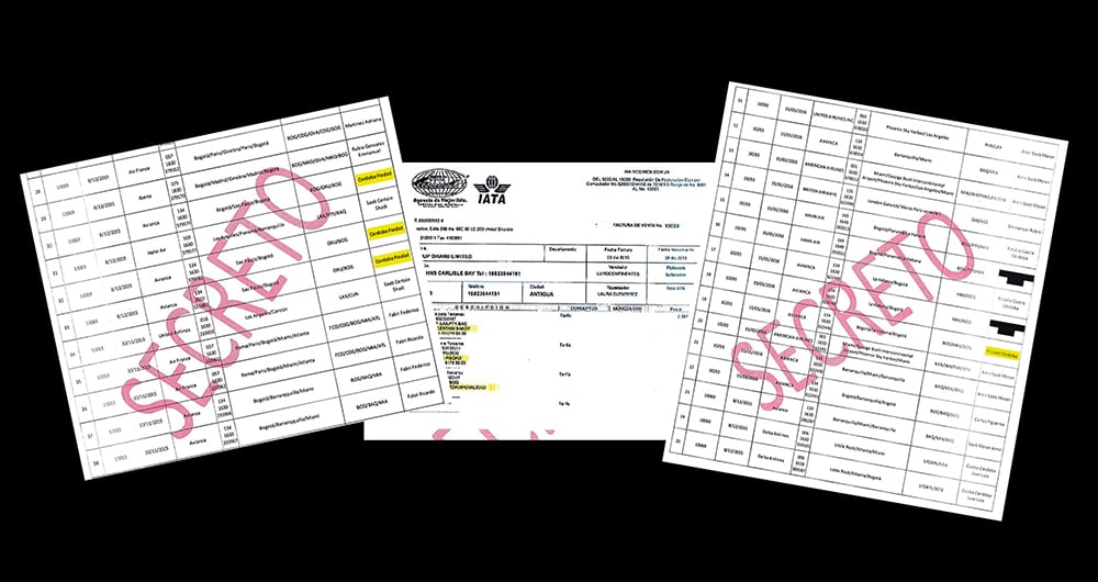    En el expediente en poder de los fiscales Kurt Lunkenheimer y Alexander Kramer, hay una detallada relación de 17 vuelos comerciales cuyos tiquetes fueron expedidos a nombre de Piedad Córdoba, sus hijos Juan Luis Castro Córdoba (excongresista), Natalia Castro Córdoba y otra familiar, que sería una menor de edad.