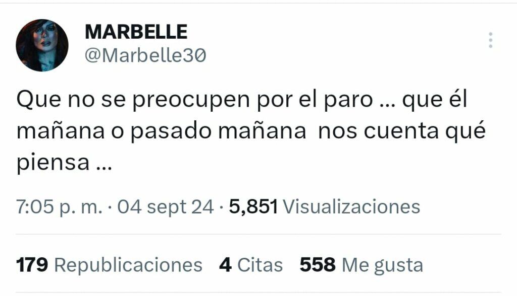 Marbelle lanzó pullas por discurso de Petro