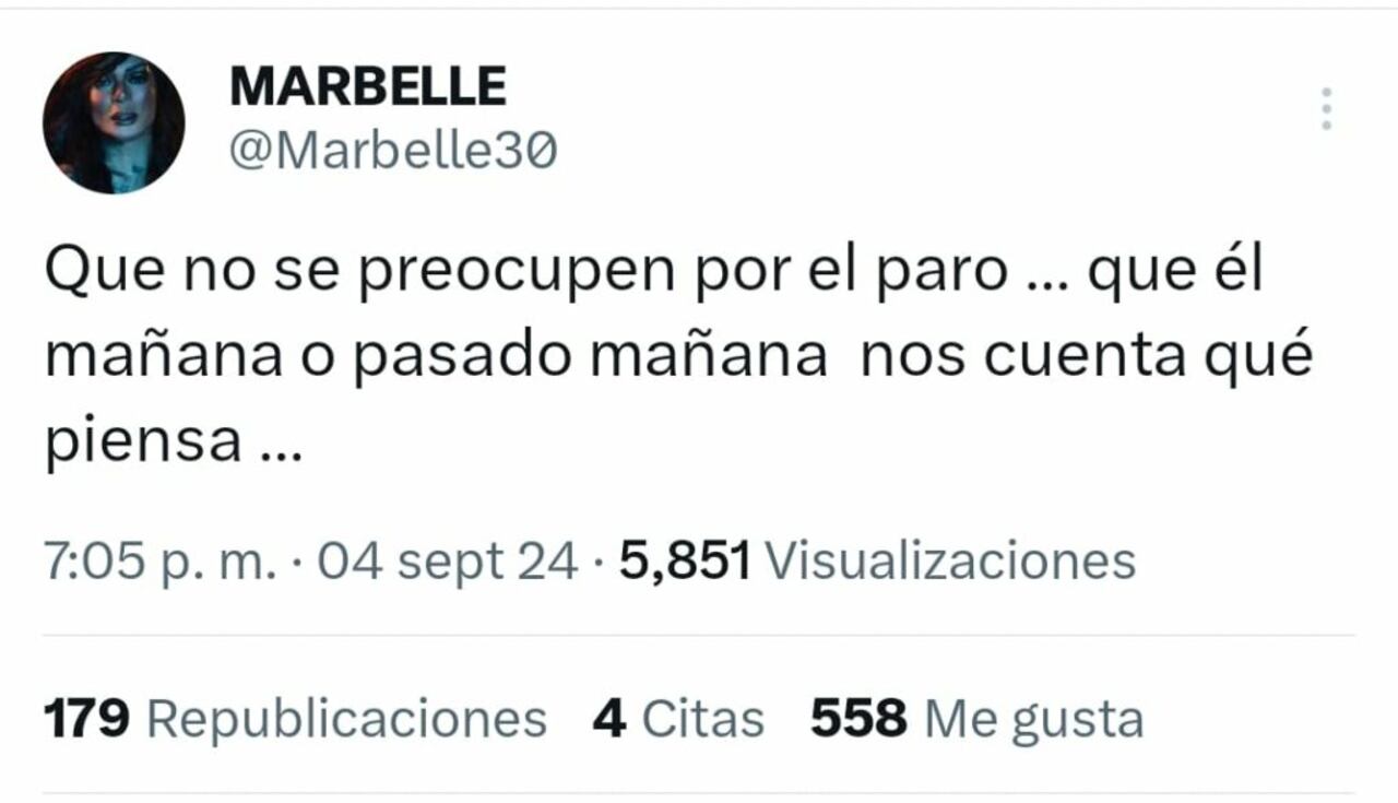 Marbelle lanzó pullas por discurso de Petro