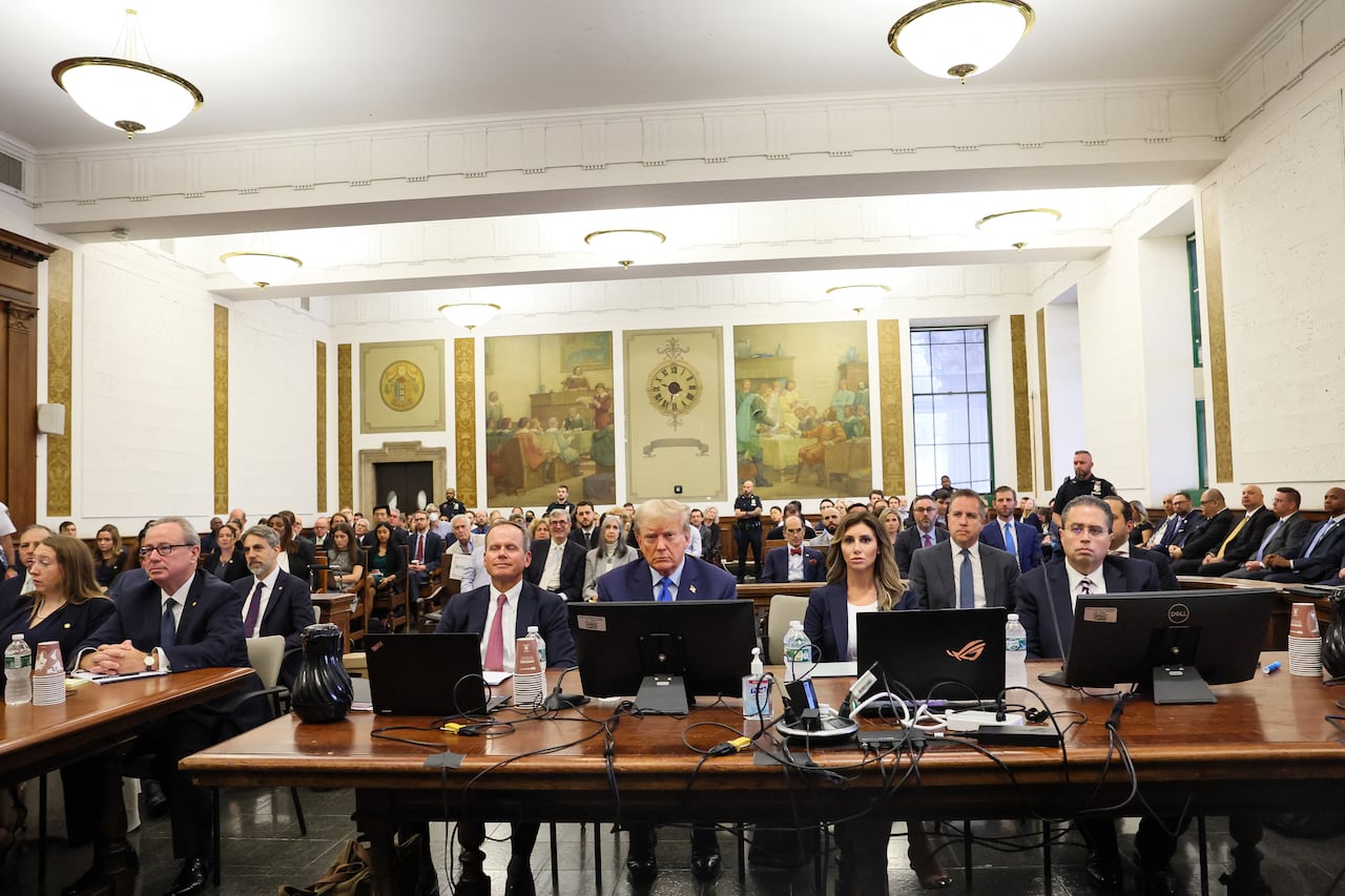 Juicio de Donald Trump en Nueva York, acusado de fraude.