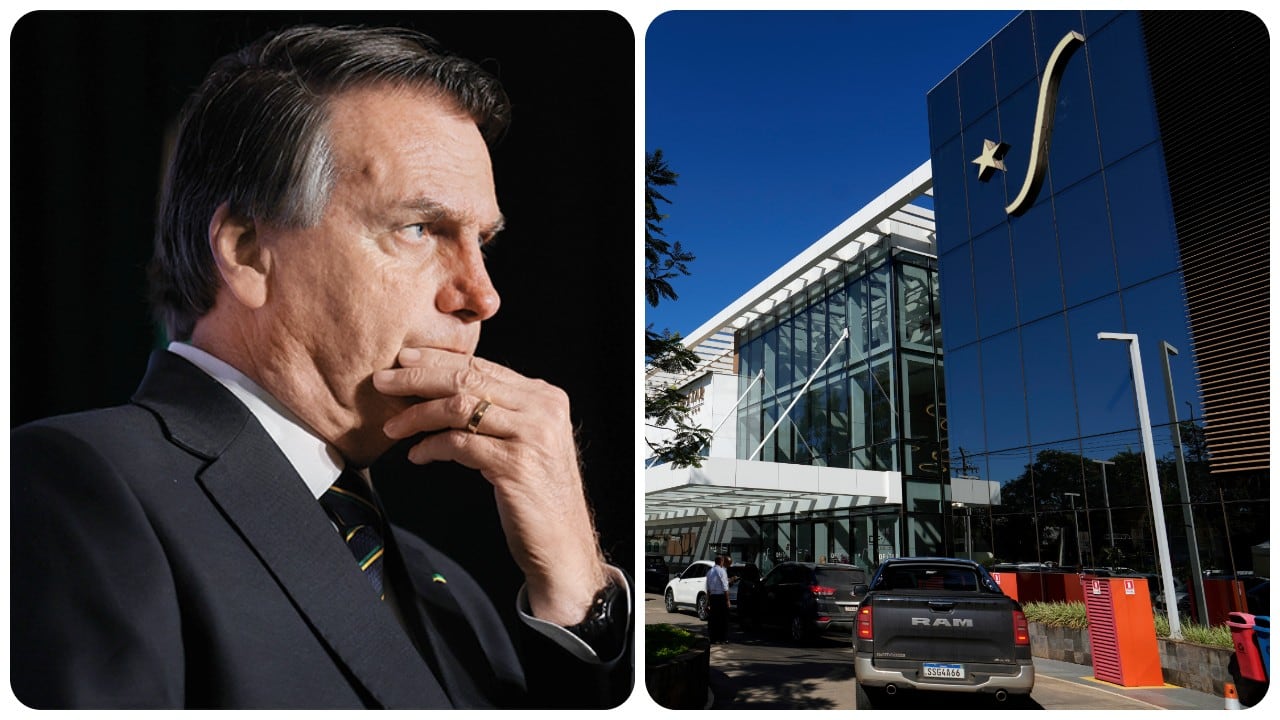 El hospital donde el expresidente Jair Bolsonaro fue trasladado desde la prisión para ser operado en Brasilia, Brasil.