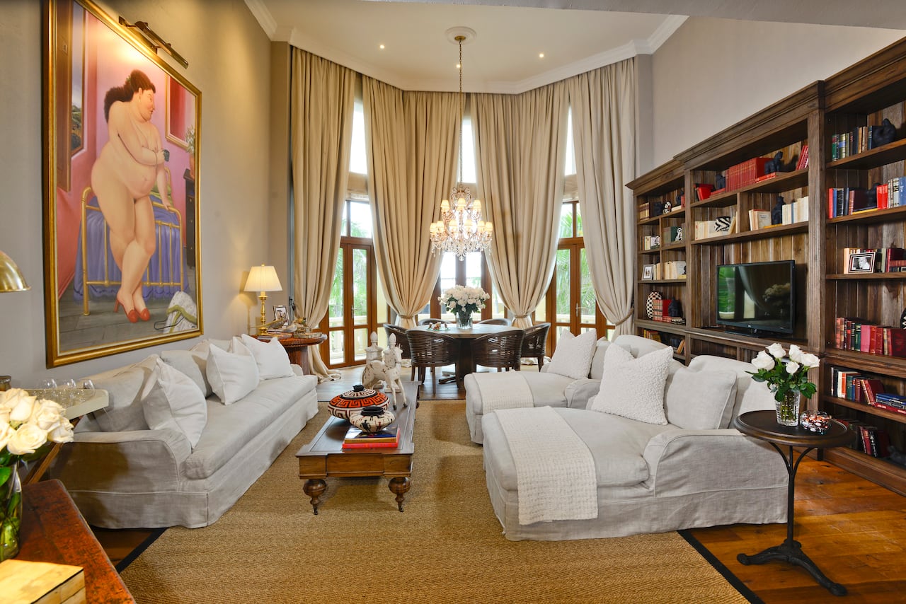 Vista de la suite Botero, Hotel Santa Clara