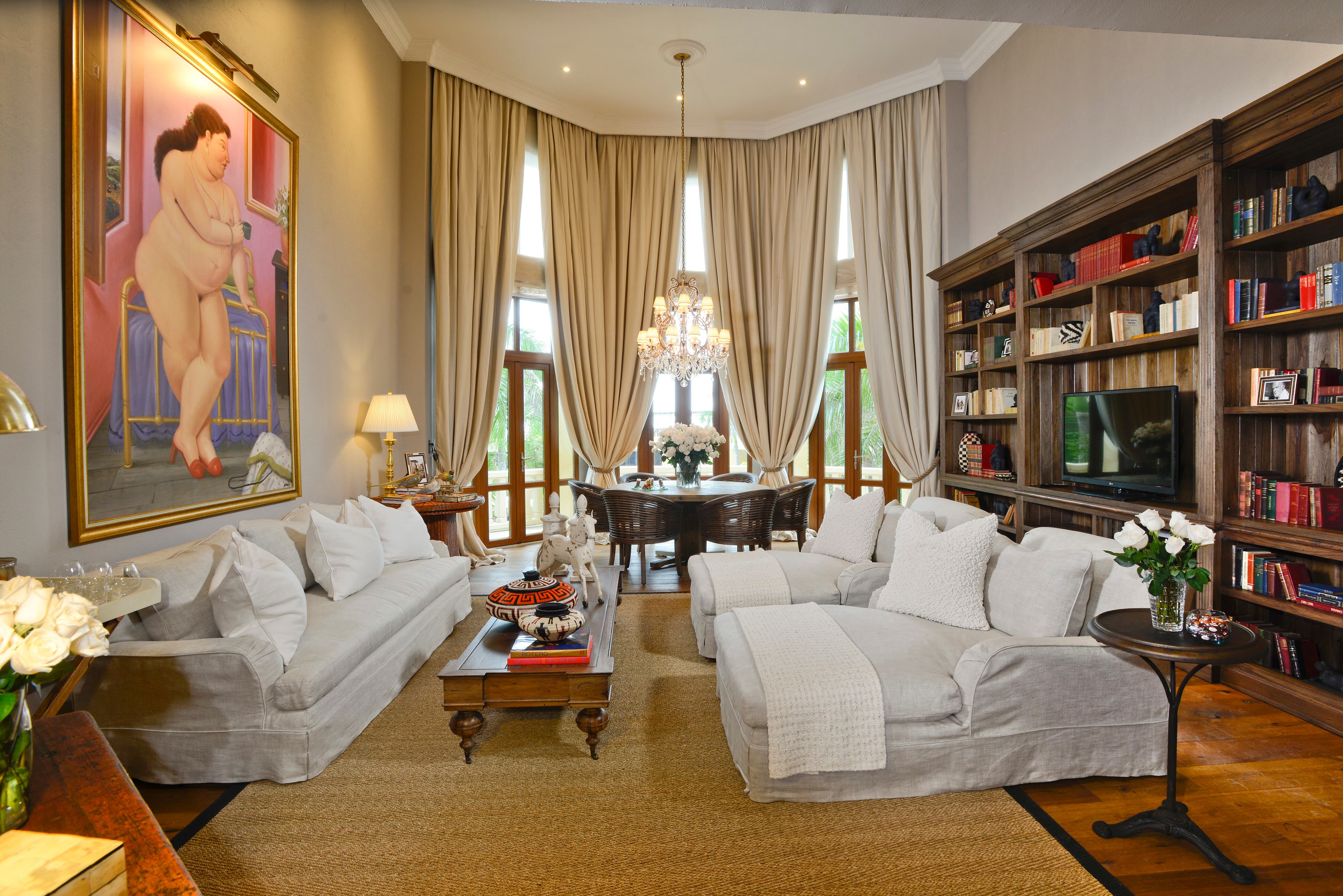 Vista de la suite Botero, Hotel Santa Clara