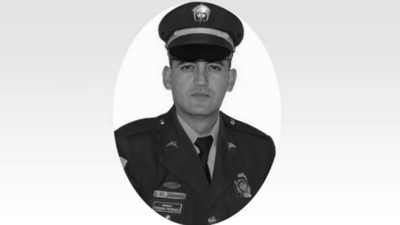 Intendente Fernando Rodríguez, asesinado en el Valle del Cauca.