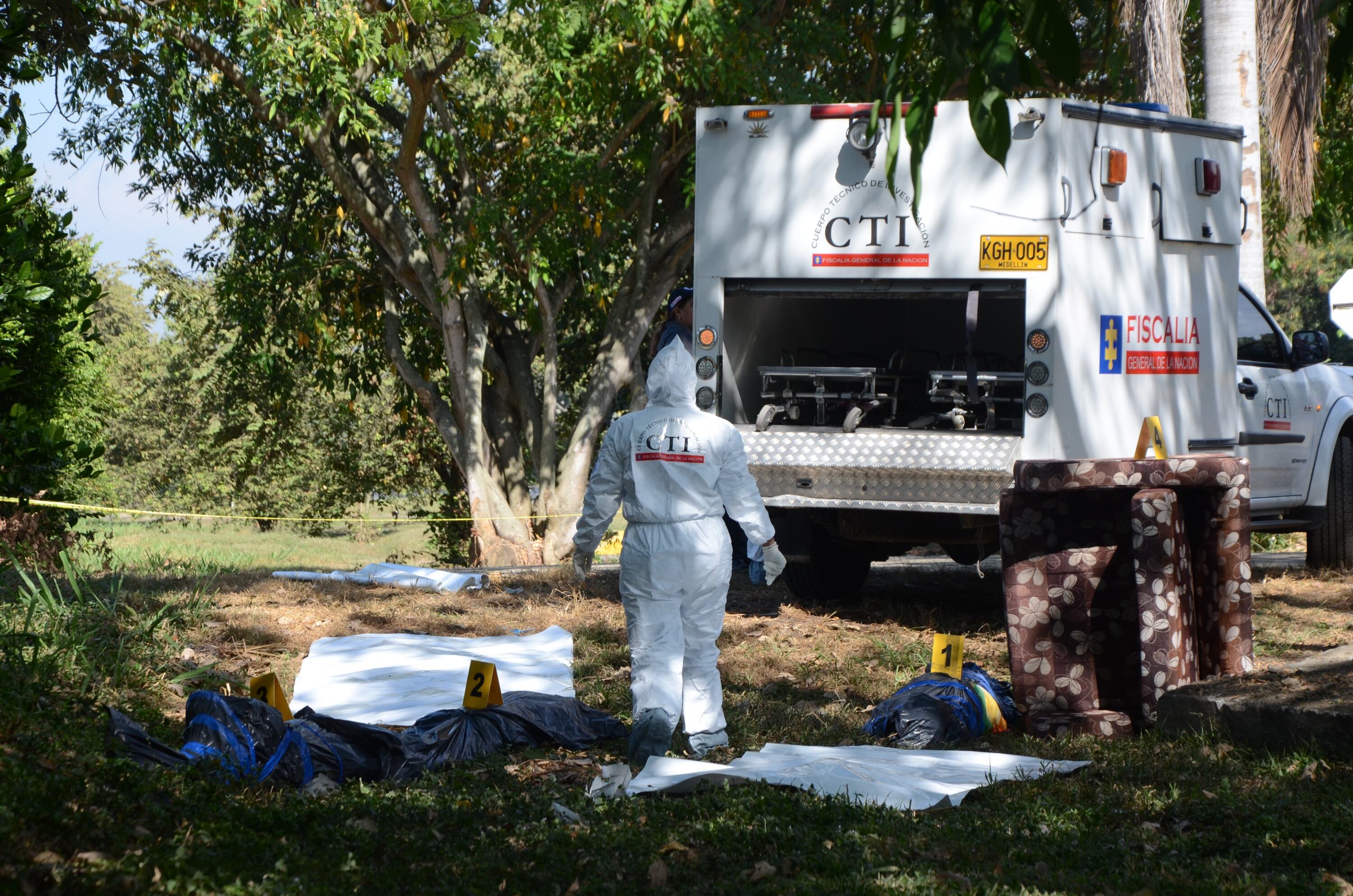 Unidades del CTI realizaron el levantamiento del cadaver.