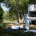 Unidades del CTI realizaron el levantamiento de los cadáveres.