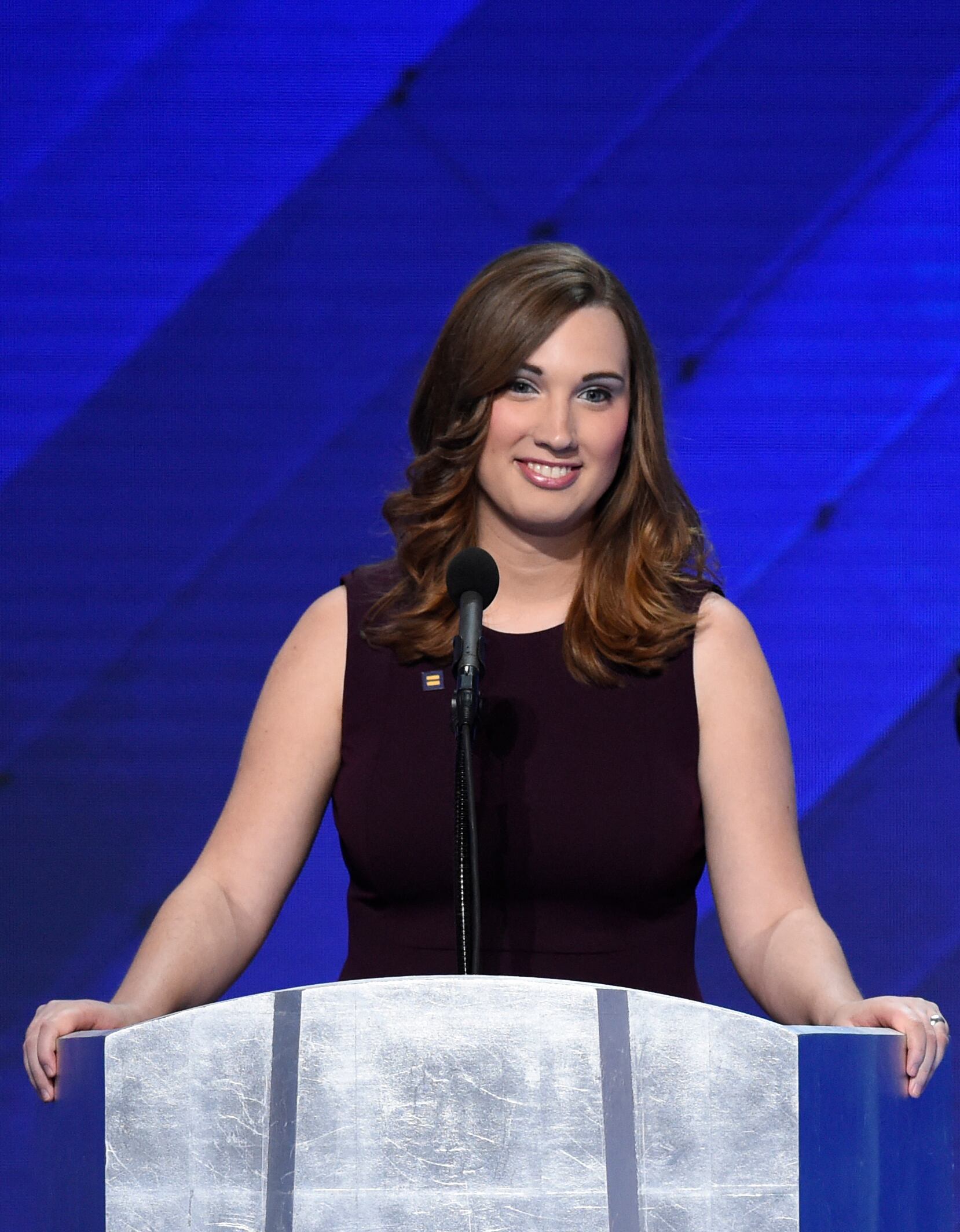 Sarah McBride, senadora transgénero de Estados Unidos.