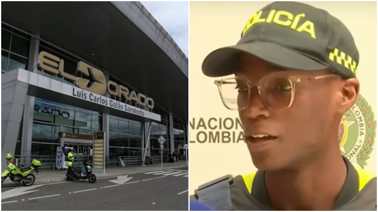 Patrullero Carlos Quiñones fue agredido en El Dorado, en Bogotá.