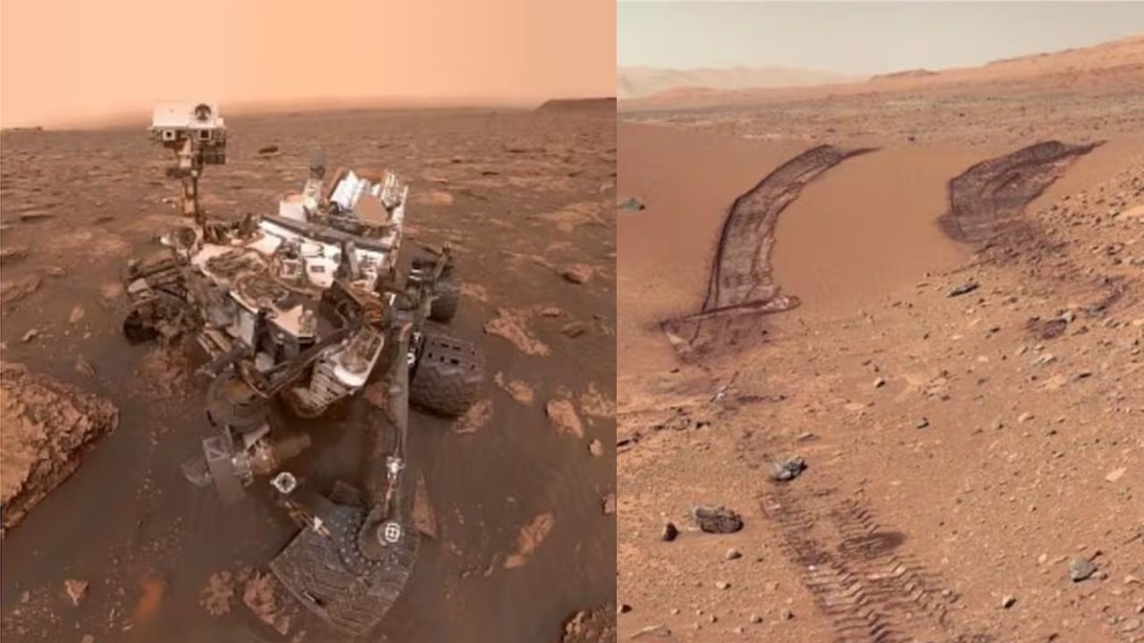 Foto de referencia del róver Curiosity de la NASA.