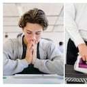 Imagen de referencia de estudiante y la actividad en el hogar de planchar ropa. Getty Images.