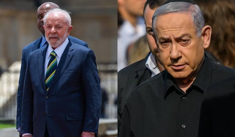 El presidente de Brasil, Luis Igancio Lula da Silva y el Primer Ministro de Israel