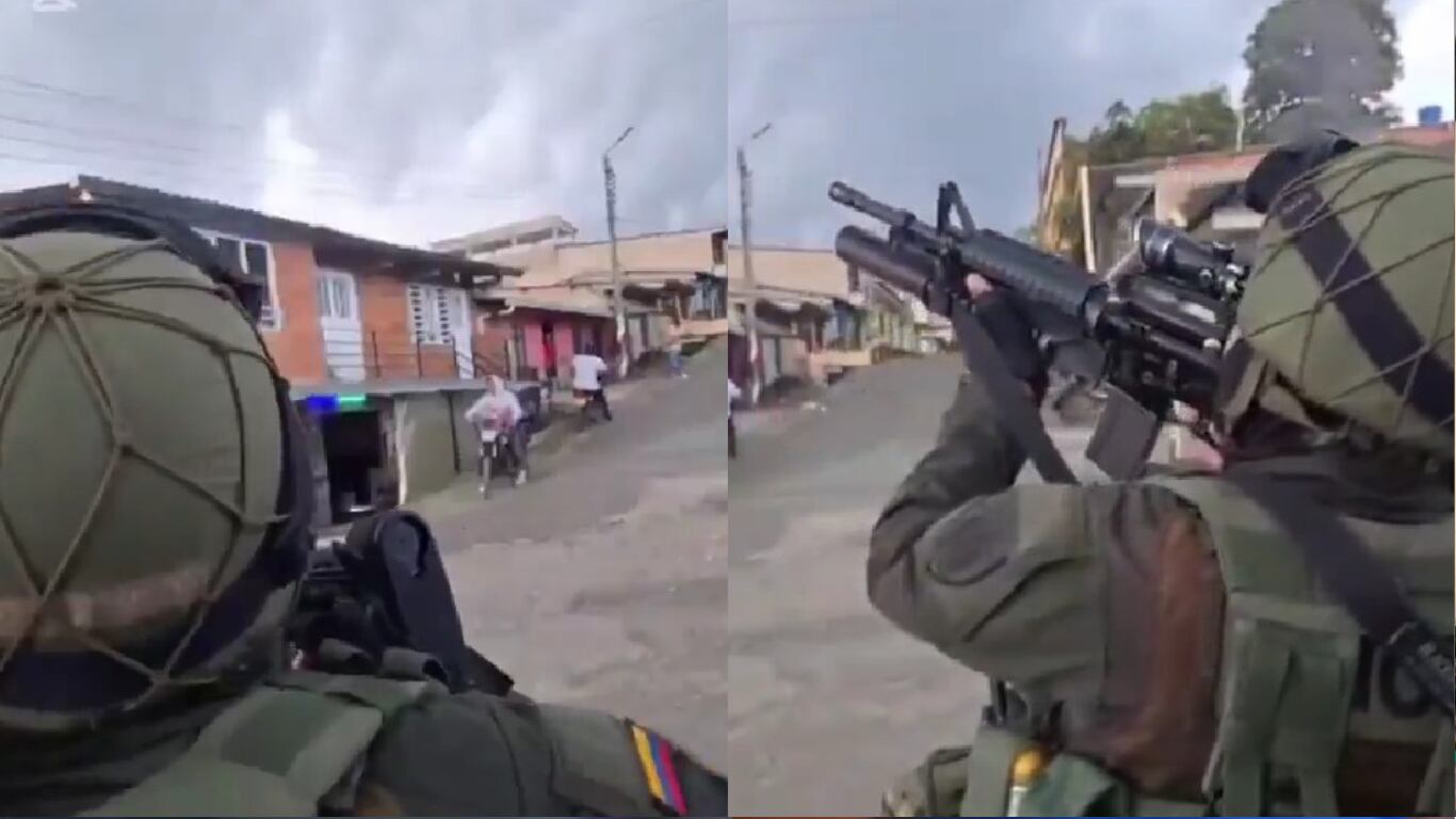 La comunidad quedó atemorizada tras quedar en medio de los disparos.