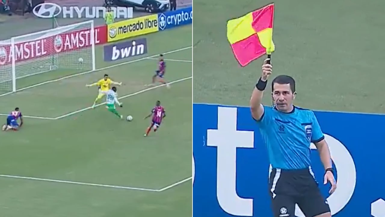 Gol anulado a Kevin Viveros de Nacional en Copa Libertadores