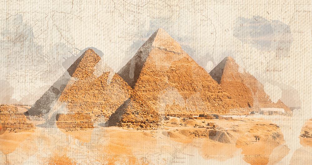 Las pirámides de Guiza, al suroeste de El Cairo