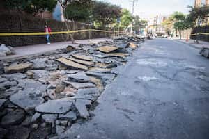 Obras para tapar los huecos en Bogotá