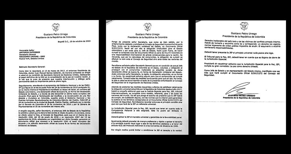 Leyva habla de esta carta del presidente Petro a las Naciones Unidas.