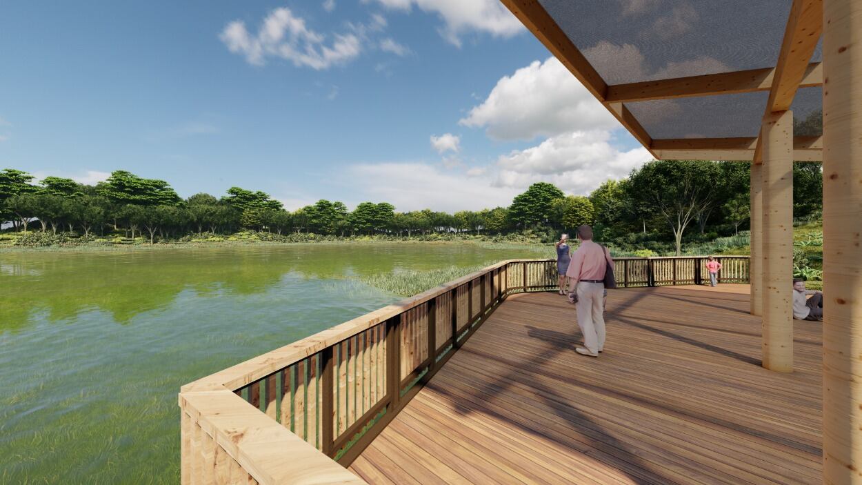 El parque contará con un aula multipropósito, un bosque de niebla, miradores, parqueaderos, zona de picnic, senderos, terrazas naturales y juegos infantiles.