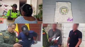 Menores rescatados y sujetos capturados por reclutamiento forzado en diferentes departamentos del país a manos de las disidencias de las Farc.