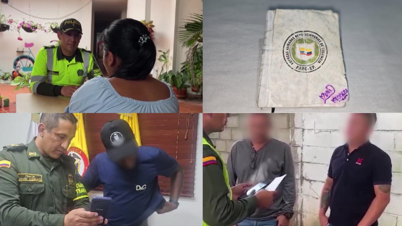 Menores rescatados y sujetos capturados por reclutamiento forzado en diferentes departamentos del país a manos de las disidencias de las Farc.