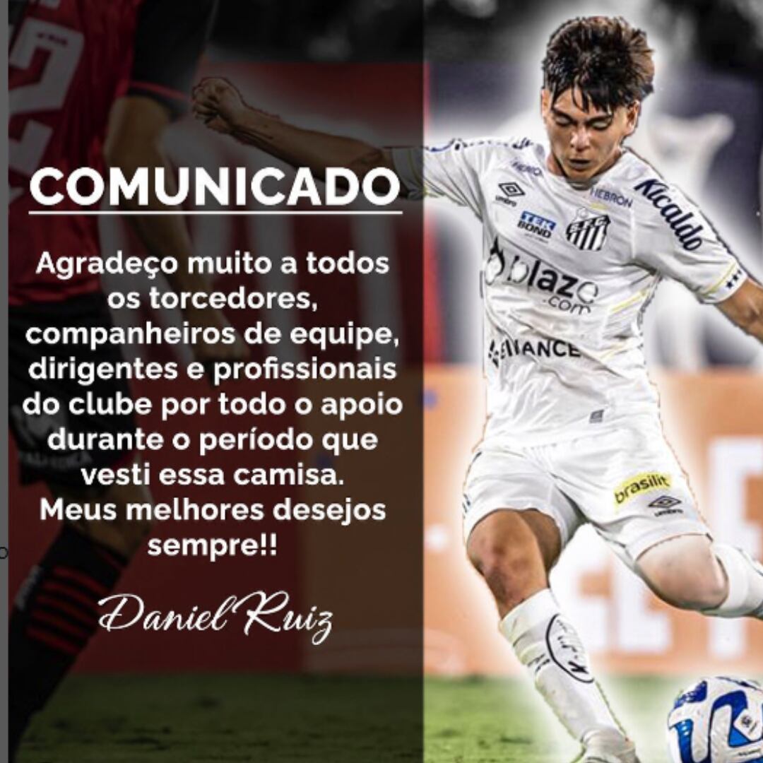 Comunicado emitido por Daniel Ruiz.