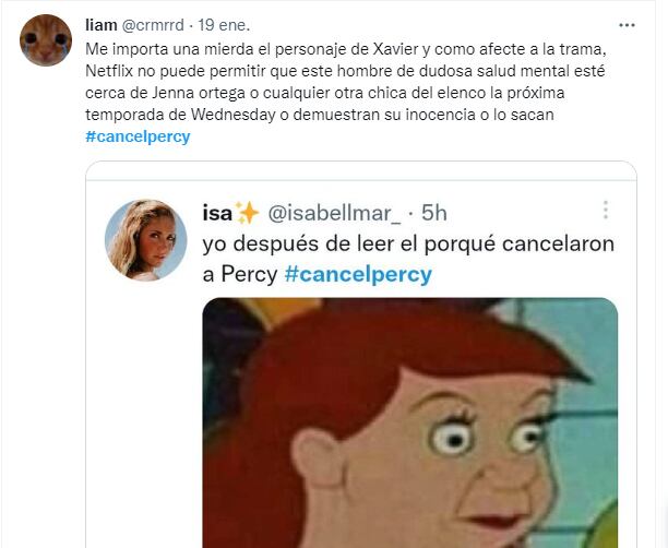 Usuarios indignados con el caso de Percy