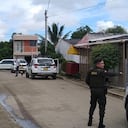 Imagen después de un atentado contra policías en Sucre